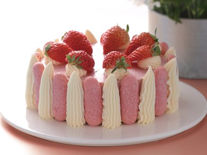 壹点壹客花季草莓奶粉蛋糕